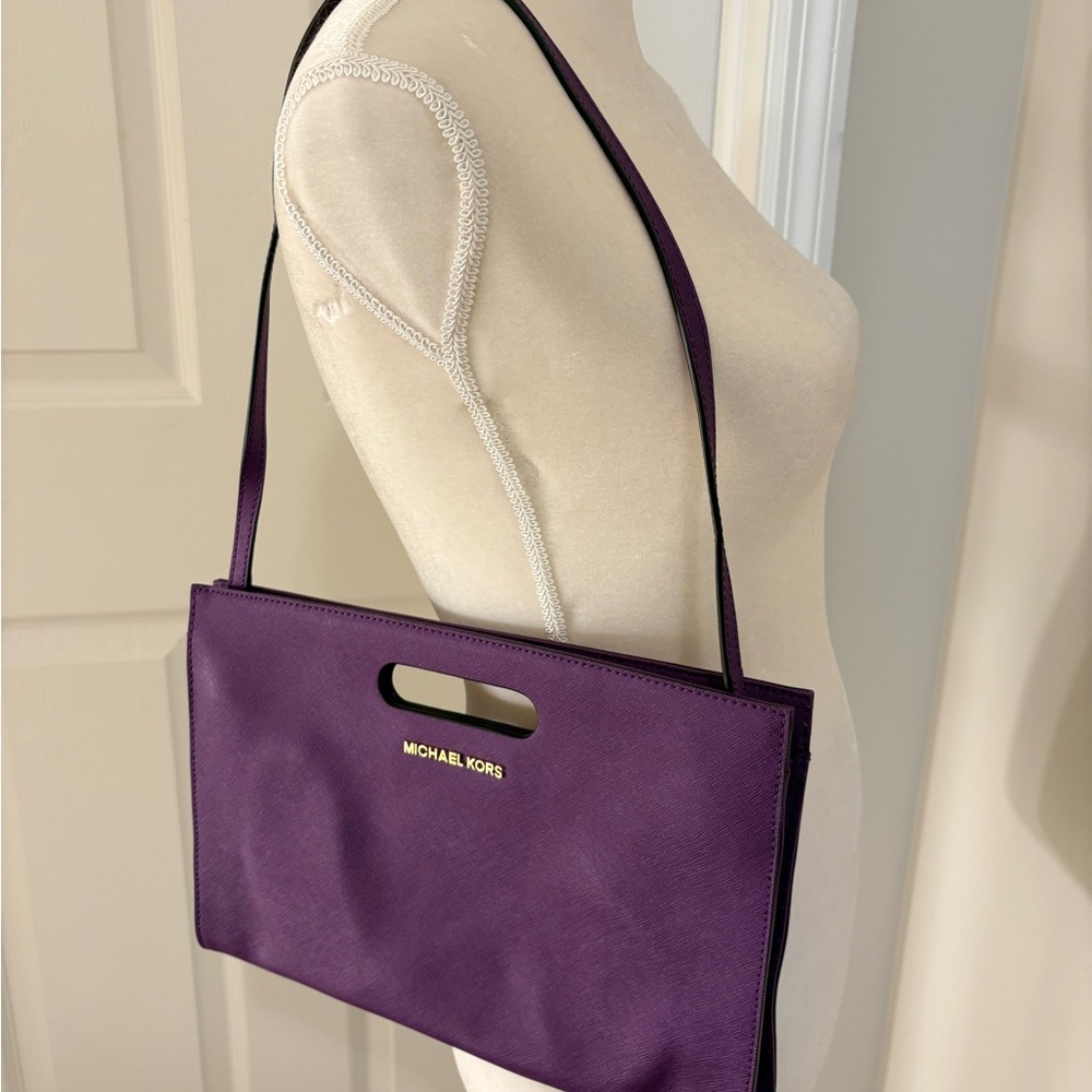 Michael Kors Tilda XL Convertible Clutch - Deep Purple